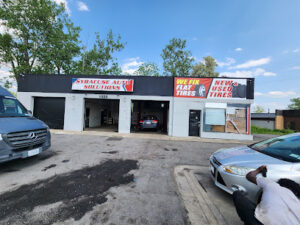 Flat fix tire shop/new and used tires