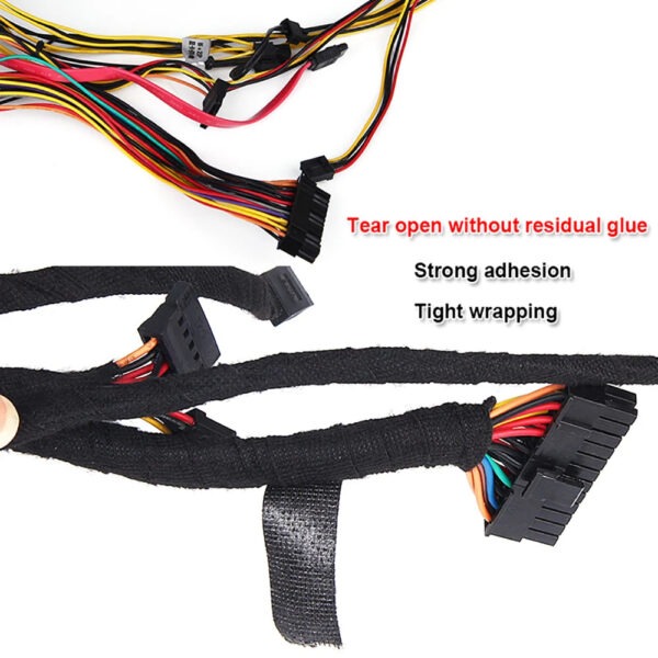 1-4pcs 15/25M High Temp Wire Harness Wrapping Tape Self-Adhesive Automotive Wiring Harness Fabric Tape for Car Noise Damping - Image 2