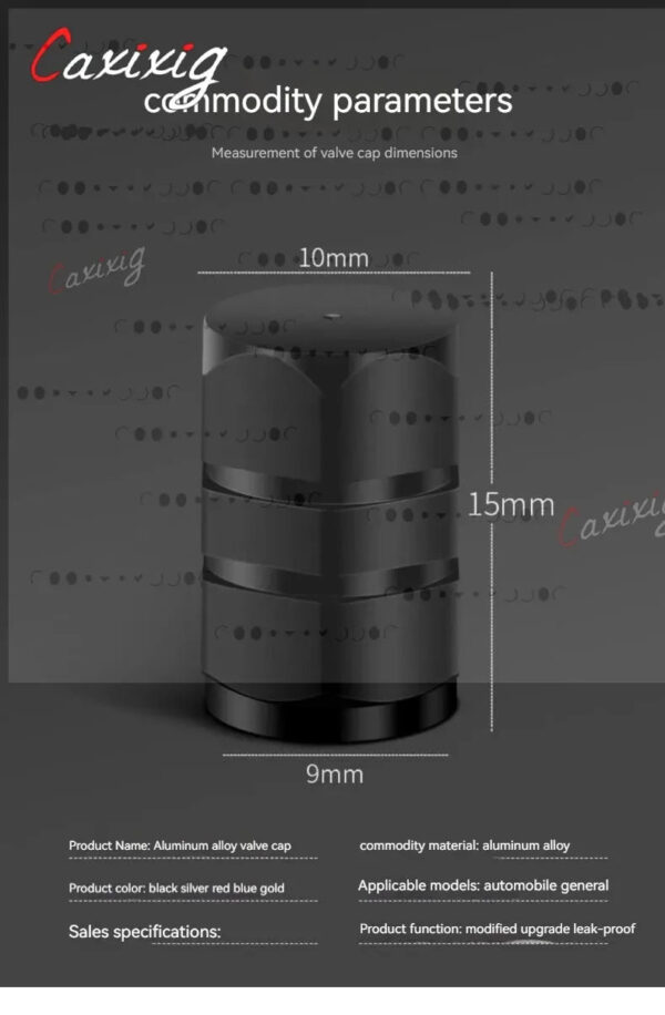 Aluminum Alloy Car Wheel Tire Valve Caps Tyre Rim Stem Covers Airdust Waterproof  For Automobiles Motorcycles Trucks Bikes - Image 5