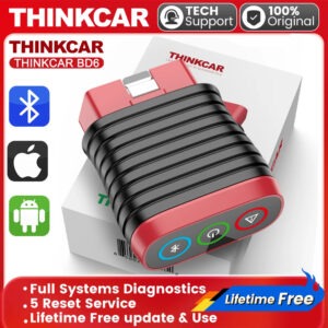 Lifetime Free Update THINKCAR BD6 obd2 Scanner Bluetooth,  All System Diagnostic Tool 5  Reset for 120 Car Brands iOS & Android