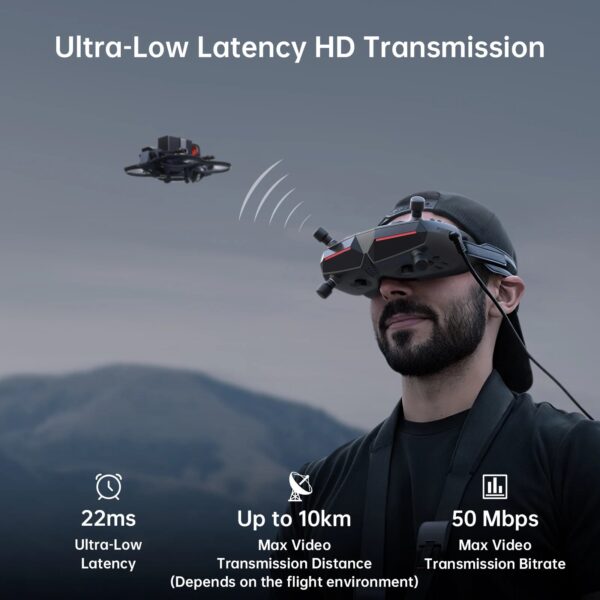 CADDXFPV Walksnail Avatar HD Goggles X 5.8GHz Steadyview Receiver Head Tracker 1920*1080 FPV Goggles Video Glasses for RC Drone - Image 3