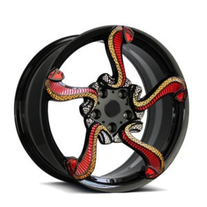 Special Rims With Dragon Forged Aluminum Wheel Golden Yellow Car Wheels, 100% tested well