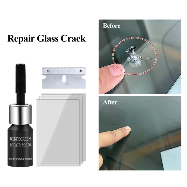 Car window crack repair kit, scratch removal, car, truck, motorcycles, broken repair, windshield, crack recovery kit - Image 4