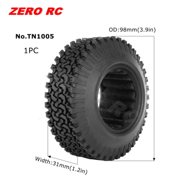 RC TRUCK 1.9" Rock Crawler Tires 90-117mm Tyre For 1/10 Off Road AXIAL SCX10 II III CAPRA TRAXXAS TRX-4 RGT MST RC4WD D90 WHEEL - Image 14