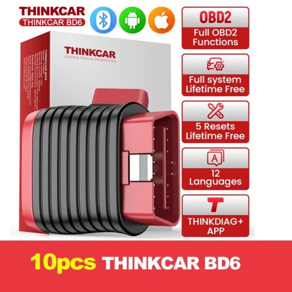 Lifetime Free Update THINKCAR BD6 obd2 Scanner Bluetooth,  All System Diagnostic Tool 5  Reset for 120 Car Brands iOS & Android - Image 9