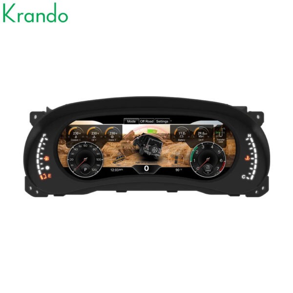 Krando 12.3'' Wireless Carplay Car Radio For Jeep Wrangler JK 2011-2017 Linux cockpit Speedometer dashboard Virtual Instrument - Image 3