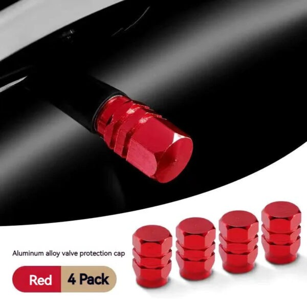 Aluminum Alloy Car Wheel Tire Valve Caps Tyre Rim Stem Covers Airdust Waterproof  For Automobiles Motorcycles Trucks Bikes - Image 6
