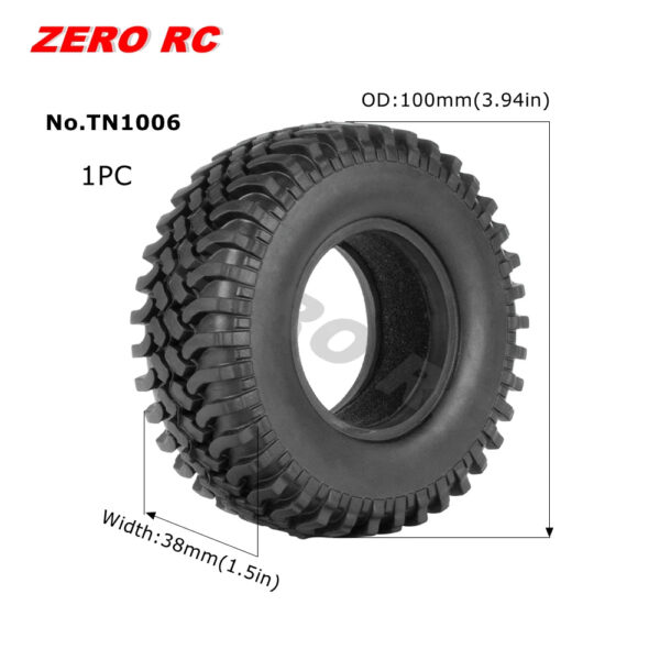 RC TRUCK 1.9" Rock Crawler Tires 90-117mm Tyre For 1/10 Off Road AXIAL SCX10 II III CAPRA TRAXXAS TRX-4 RGT MST RC4WD D90 WHEEL - Image 27