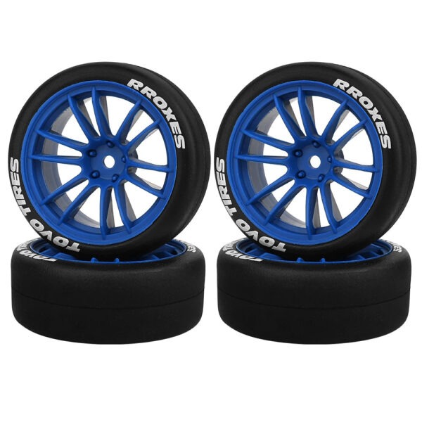 4pcs 1/10 65mm Hard Drift Tire Tyre Wheel for Tamiya TT01 TT02 XV01 PTG-2 Kyosho HPI HSP RC Drift Car On Road Touring Racing Car - Image 7