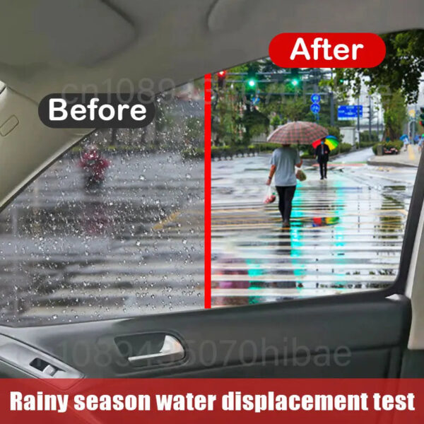 Car Glass Anti-rain Water Spray Repellent Nano Coating Hydrophobic Waterproof Agent Oil Film Removing Auto Glass Film Agent - Image 4