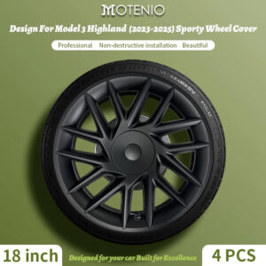 4PCS for Tesla Model3 Highland 2023-2025 18 Inch Sport Performance Wheel Cap Automobile Full Rim Cover Accessories Design