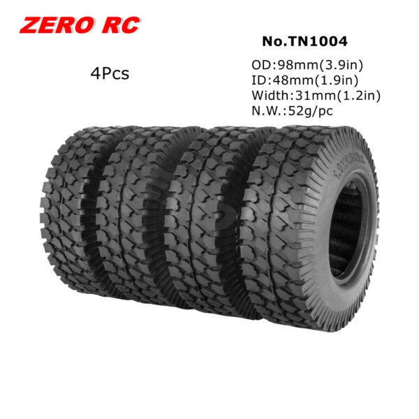 RC TRUCK 1.9" Rock Crawler Tires 90-117mm Tyre For 1/10 Off Road AXIAL SCX10 II III CAPRA TRAXXAS TRX-4 RGT MST RC4WD D90 WHEEL - Image 7