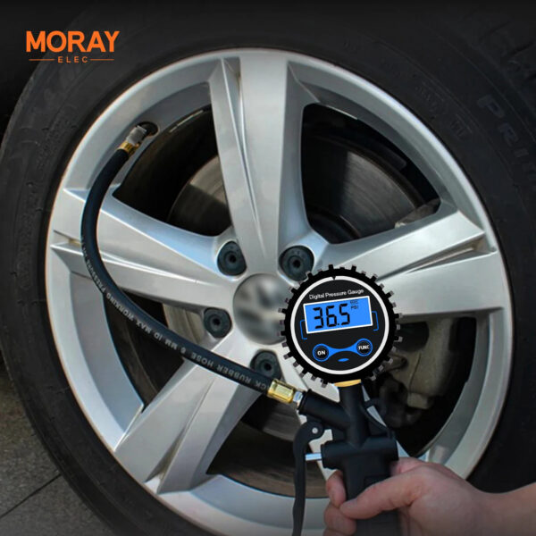 Moray ME266P NPT1/4 Battery Powered High Quality Car Truck Motorcycle Oil Pressure Sensor with Tire Air Digital Pressure Gauge - Image 3