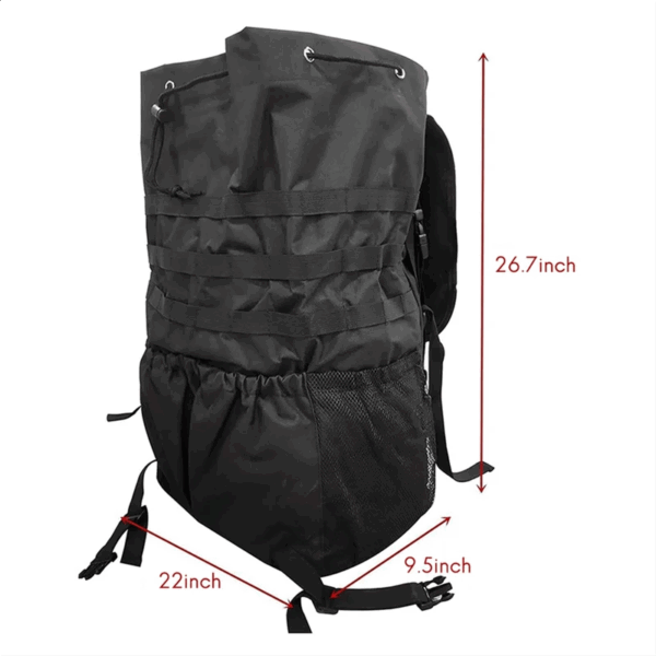 AED8-Spare Tire Trash Bag Outdoors Storage Bag For Wrangler UTV SUV RV Truck Off-Road Recovery Gear Adjustable Universal - Image 2