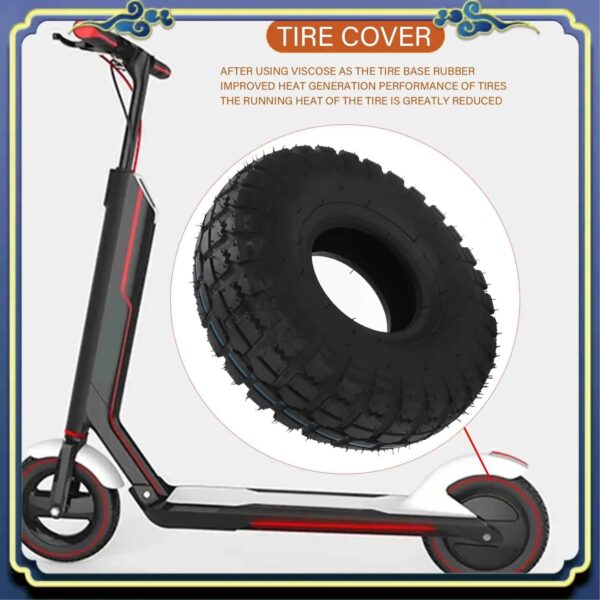 AU16-4.10/3.50-4 410/350-4 ATV Quad Go Kart 47Cc 49Cc Chunky 4.10-4 Tire Inner Tube Fit All Models 3.50-4 4 Inch Tire - Image 5