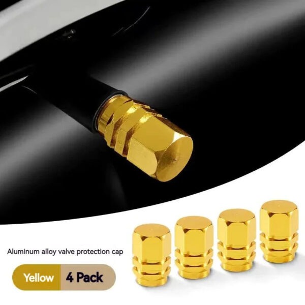 Aluminum Alloy Car Wheel Tire Valve Caps Tyre Rim Stem Covers Airdust Waterproof  For Automobiles Motorcycles Trucks Bikes - Image 7