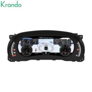 Krando 12.3'' Wireless Carplay Car Radio For Jeep Wrangler JK 2011-2017 Linux cockpit Speedometer dashboard Virtual Instrument