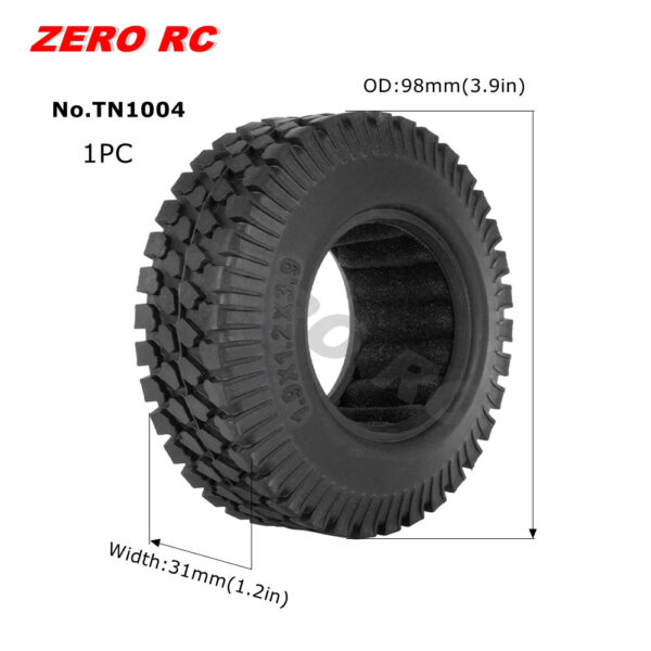 RC TRUCK 1.9" Rock Crawler Tires 90-117mm Tyre For 1/10 Off Road AXIAL SCX10 II III CAPRA TRAXXAS TRX-4 RGT MST RC4WD D90 WHEEL - Image 15