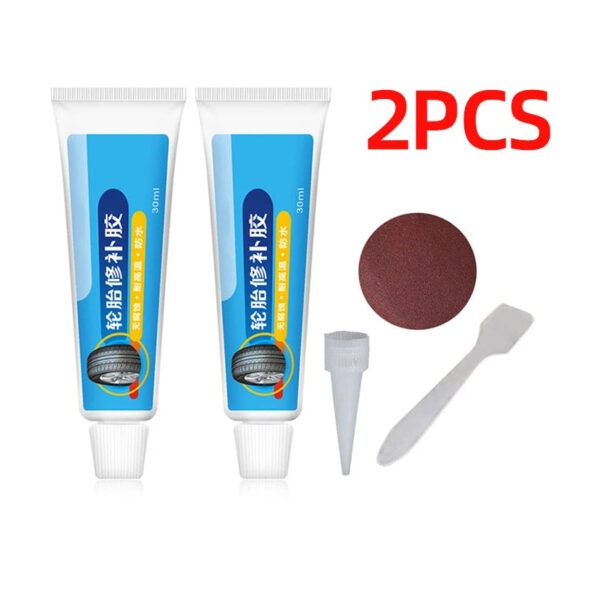 1/2Pcs Tire Repair Black  Glue Liquid Strong Rubber Wear-resistant Non-corrosive Adhesive Instant Bond Leather - Image 8