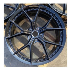 Custom Racing Car Wheels Gloss Black Color Monoblock Wheels 20 21 22 24 Inch 5x112 5x120 Alloy Forged Rims For M3 M4