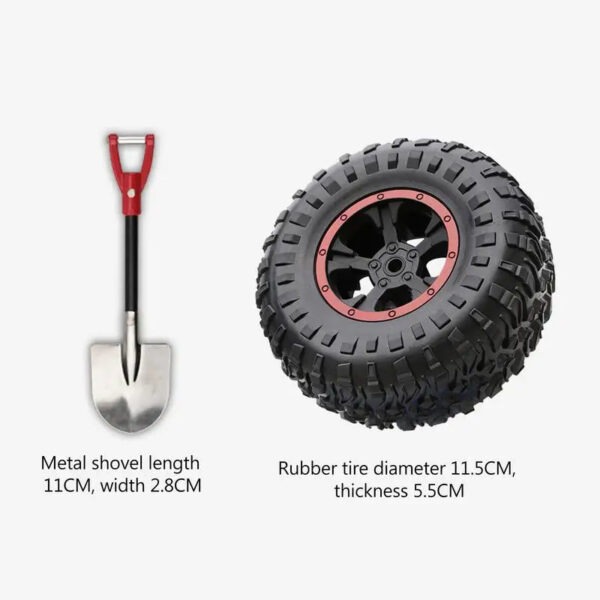 Kawaii Tire 3D Sticker Car Body Cute DecorationsAuto Exterior Mini Shovel Spare Tire Sticker Trunk Car Supplies Novelty - Image 6