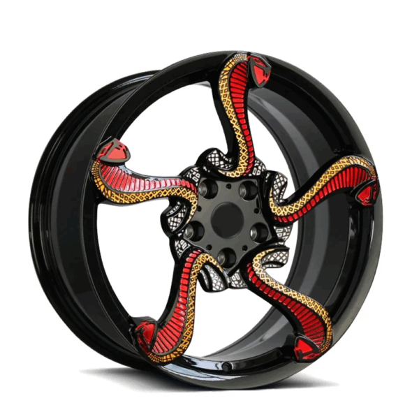 Special Rims With Dragon Forged Aluminum Wheel Golden Yellow Car Wheels, 100% tested well - Image 4