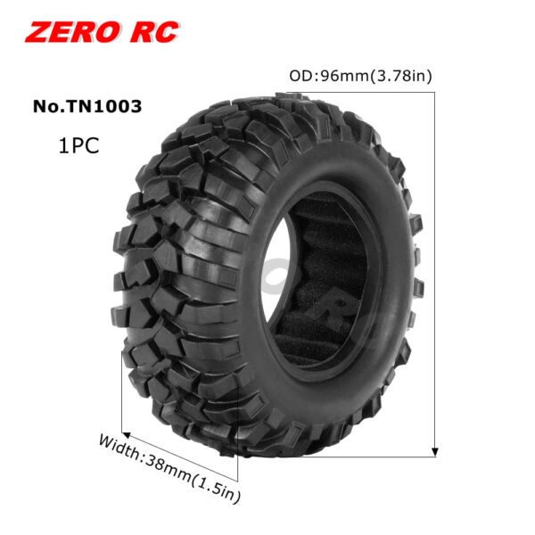 RC TRUCK 1.9" Rock Crawler Tires 90-117mm Tyre For 1/10 Off Road AXIAL SCX10 II III CAPRA TRAXXAS TRX-4 RGT MST RC4WD D90 WHEEL - Image 33
