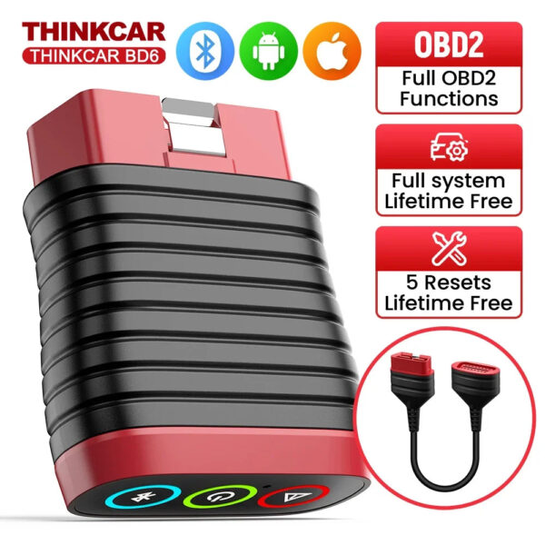 Lifetime Free Update THINKCAR BD6 obd2 Scanner Bluetooth,  All System Diagnostic Tool 5  Reset for 120 Car Brands iOS & Android - Image 10