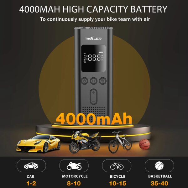 Wireless Air Pump 150psi Portable Electric Tire Inflator For Car Bicycle Motorcycle Air Compressor Injector Bike Accessories - Image 3