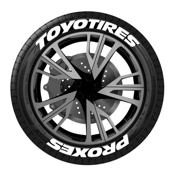 8Pcs/Lot Car Tire Wheel Lettering Car Tuning Universal 3D Permanent PVC Joined Tire Decoration Stickers Letters for Motorcycle - Image 12