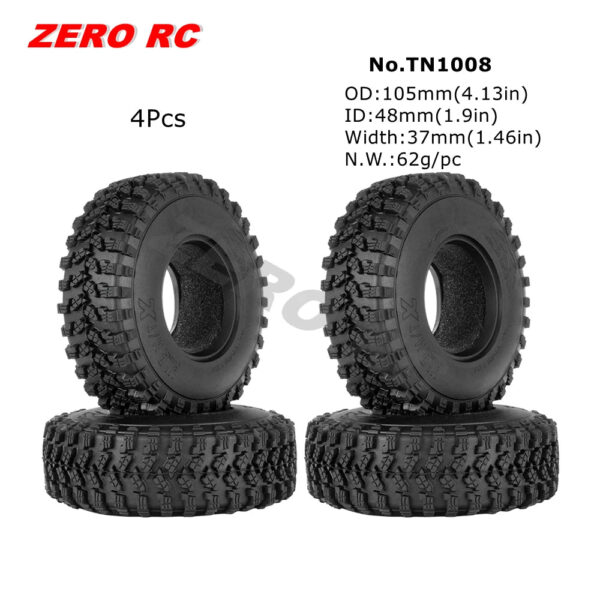 RC TRUCK 1.9" Rock Crawler Tires 90-117mm Tyre For 1/10 Off Road AXIAL SCX10 II III CAPRA TRAXXAS TRX-4 RGT MST RC4WD D90 WHEEL - Image 12