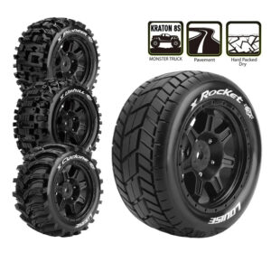 LOUISE RC Tires 213x98mm 24MM Hex Adapter For 1/5 ARRMA KRATON 8S Monster Truck Mountain Off-road Tires L-T3295BM~L-T3298BM