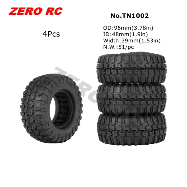 RC TRUCK 1.9" Rock Crawler Tires 90-117mm Tyre For 1/10 Off Road AXIAL SCX10 II III CAPRA TRAXXAS TRX-4 RGT MST RC4WD D90 WHEEL - Image 26