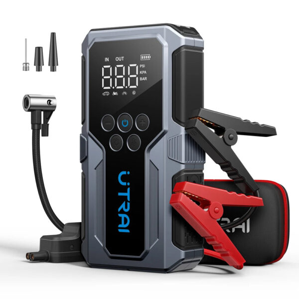 UTRAI 1500A Car Jump Starter Power Bank Portable 150PSI Air Pump Car Battery Emergency Boosters Starting Device Car Starter 2024 - Image 7