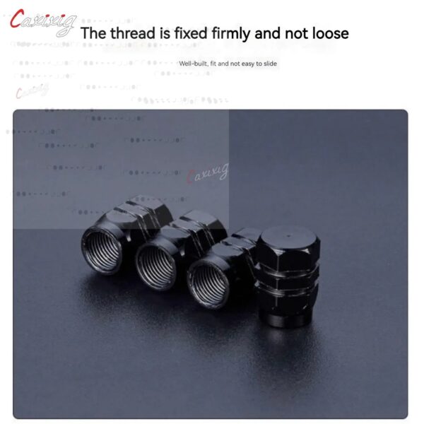 Aluminum Alloy Car Wheel Tire Valve Caps Tyre Rim Stem Covers Airdust Waterproof  For Automobiles Motorcycles Trucks Bikes - Image 3