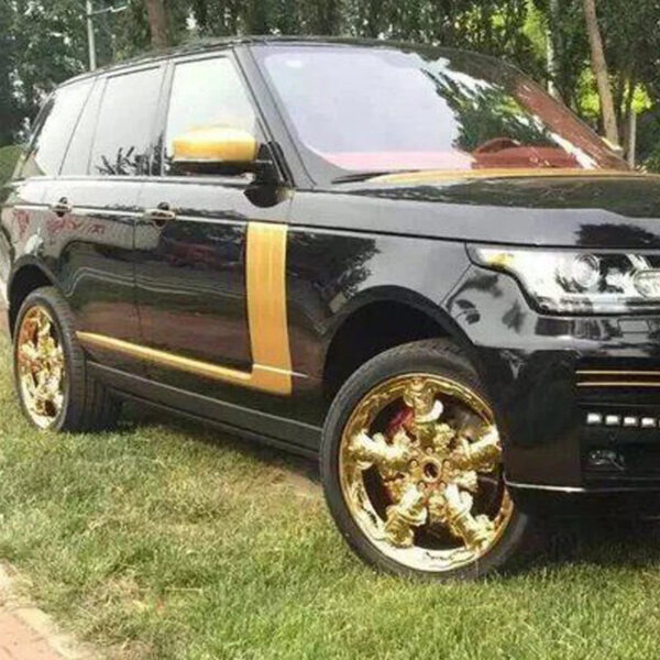 Hot Sale Customize Gold Alloy Passenger Car Wheels Rims 4x100 15 16 17 18 19 20 21 22 Inch Golden Dragon Shaped Wheel - Image 5