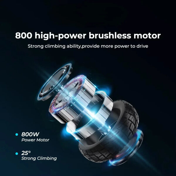 Adult Electric Scooter 800 W kick-start 10 Ah battery 40 km range 10-inch off-road tyres 40 km/h top speed city or trail ready - Image 6