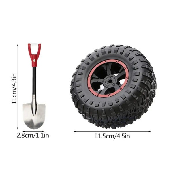 Kawaii Tire 3D Sticker Car Body Cute DecorationsAuto Exterior Mini Shovel Spare Tire Sticker Trunk Car Supplies Novelty - Image 8