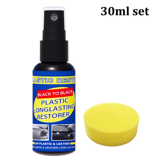 Car Plastic Restorer Back To Black Gloss Car Cleaning Products Plastic Leather Restore Auto Polish And Repair Coating Renovator - Image 12