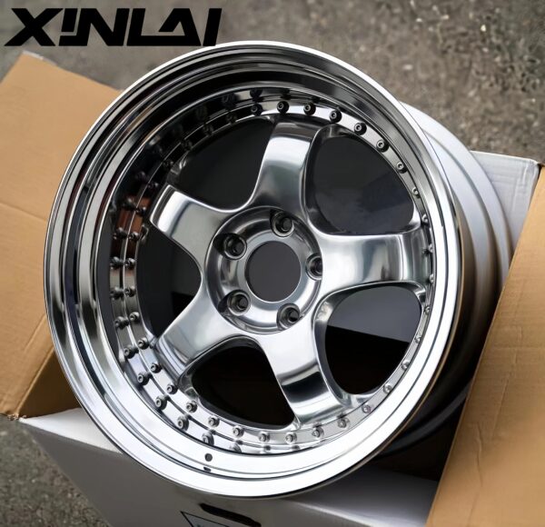 XINLAI  Deep Lip Concave 2 Piece Wheel 5x120 5*130 5x114.3 17 18 19 20 21 22 23 24 Inch Rims Passenger Car  Wheel for Audi