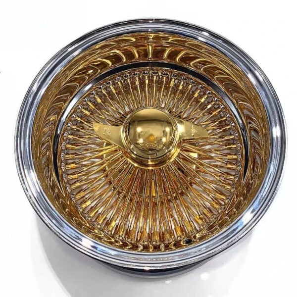 13*7 14*7 Inch  Luxury Passenger Car Wheel 5x4.5"/4.75"/5"Bolt Pattern Spoke  Wire Wheels - Image 6