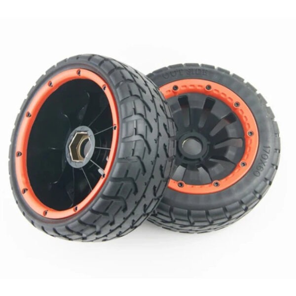 170mm Front Rear On Road Belted Tire wheel set For 1/5 rc car  Baja 5b - Image 2