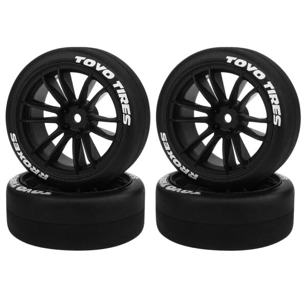 4pcs 1/10 65mm Hard Drift Tire Tyre Wheel for Tamiya TT01 TT02 XV01 PTG-2 Kyosho HPI HSP RC Drift Car On Road Touring Racing Car - Image 10
