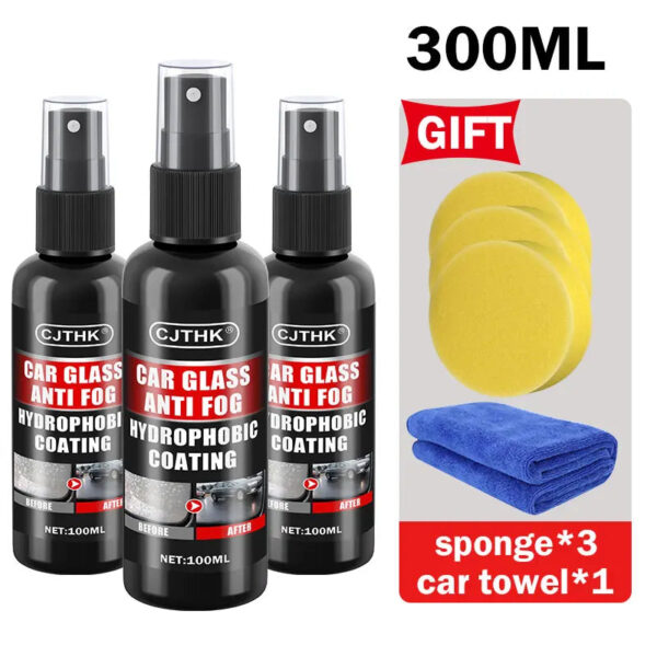 Car Glass Anti-rain Water Spray Repellent Nano Coating Hydrophobic Waterproof Agent Oil Film Removing Auto Glass Film Agent - Image 18