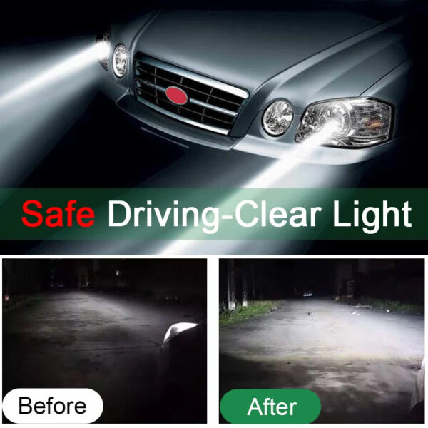 Car Headlight Restoration Polishing Kits Headlamp Scratch Remover Repair Cleaning Paste Remove Oxidation Headlight Polish Liquid - Image 9