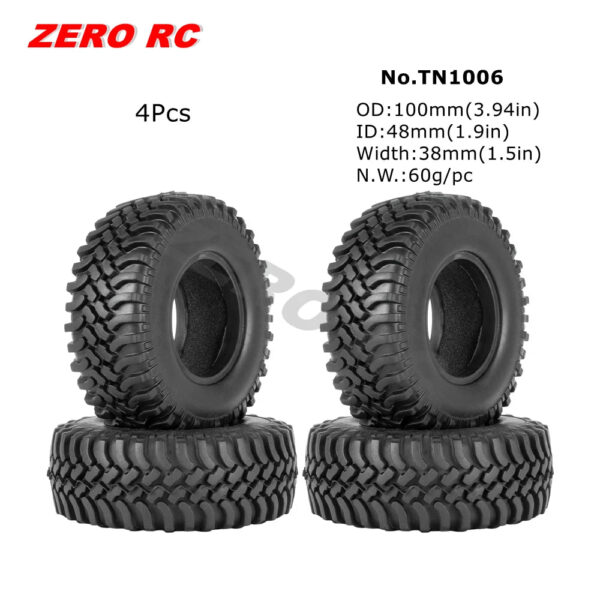 RC TRUCK 1.9" Rock Crawler Tires 90-117mm Tyre For 1/10 Off Road AXIAL SCX10 II III CAPRA TRAXXAS TRX-4 RGT MST RC4WD D90 WHEEL - Image 9