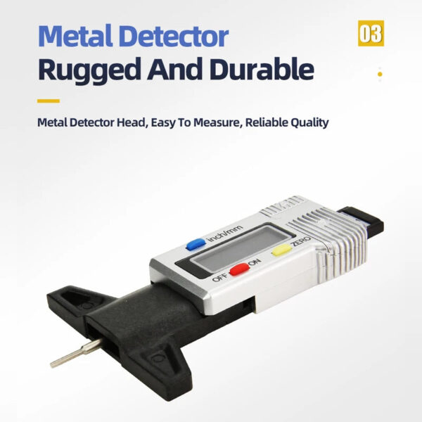 Digital Tread Depth Gauge For Car Tyre Tire Meter Thickness Gauges Automobile Tire Wear Detection Measuring Tools Depth Caliper - Image 6