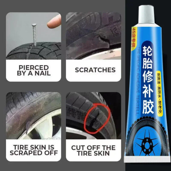 Black Tyre Repair Instant Liquid Strong Rubber Glues Wear-resistant Rubber Non-corrosive Adhesive Glue Car Instant Tools - Image 6