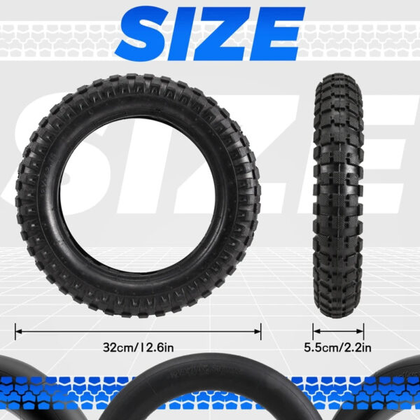 12 1/2X2.75 Tyre+Inner Tube For 49Cc Motorcycle Mini Dirt Bike Tire MX350 MX400 Scooter Tire 12-Inch Wear-Resistant Tire - Image 6