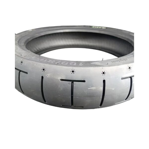 TWPO semi-hot melt type 4 level vacuum tire H-pattern 100-80-14 - Image 5